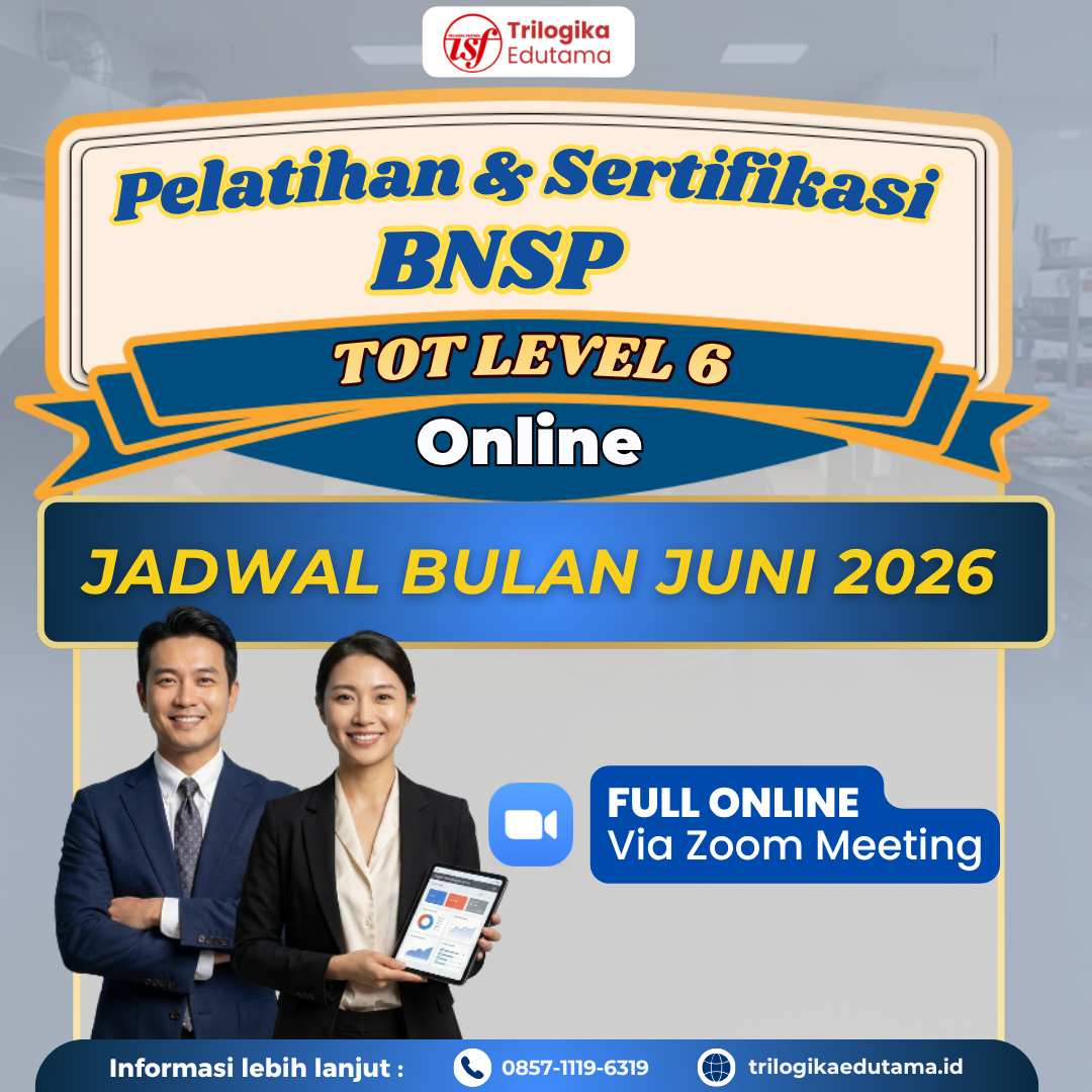 DIKLAT DAN SERTIFIKASI TRAINING OF TRAINER BNSP LEVEL 6 "MASTER TRAINER" JUNI 2026